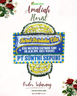 Papan Bunga Duka di Surya Bahari
