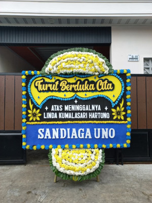 Papan Bunga Duka di Surya Bahari